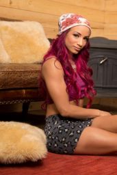 Sasha Banks - WWE Cabin Fever Photoshoot 