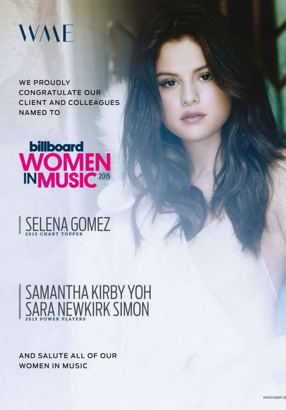 Selena Gomez - Billboard US Magazine December 2015 Issue