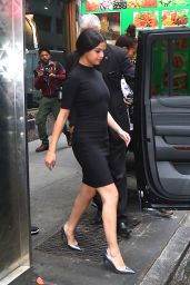 Selena Gomez in Black Dress - Out in NYC 12/11/2015