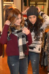 Shay Mitchell and Ashley Benson at American Eagle Outfitters in Hollywood, December 2015