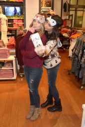 Shay Mitchell and Ashley Benson at American Eagle Outfitters in Hollywood, December 2015