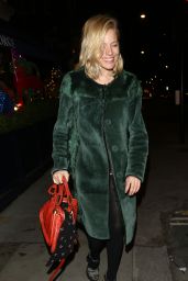 Sienna Miller Arriving for LOVE Magazine Christmas Party in London, 12/18/2015 