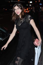 Alexandra Daddario - Leaving the BOA Steakhouse in West Hollywood 1/8/2016