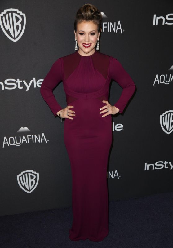 Alyssa Milano – InStyle And Warner Bros. 2016 Golden Globe Awards Post-Party in Beverly Hills
