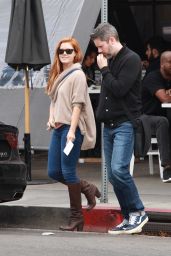 Amy Adams in Knee Boots and Jeans - Out in LA 1/15/2016