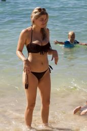 Ashley James Hot in Bikini - Beach in Bali, January 2016 