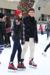 Bailee Madison Ice Skating - Nathan Phillips Square in Toronto 1/17/2016 