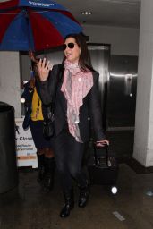 Brooke Shields Airport Style - LAX in Los Angeles 1/6/2016