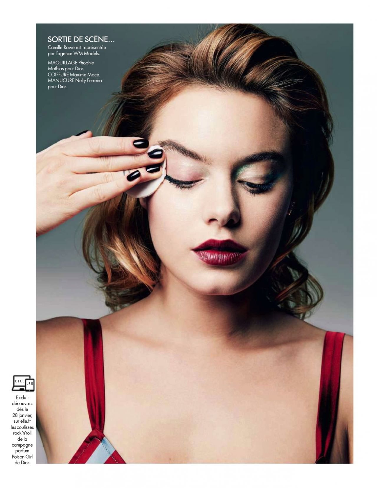 Camille Rowe - Elle Magazine France January 2016 Issue 