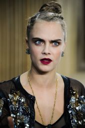 Cara Delevingne - Chanel Haute Couture Spring Summer 2016 Fashion Show in Paris
