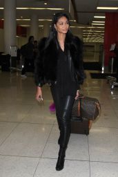 Chanel Iman Airport Style - LAX in Los Angeles, CA 1/6/2016 