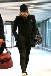 Chloe Moretz Airport Style - Heathrow Airport in London 1/22/2016 