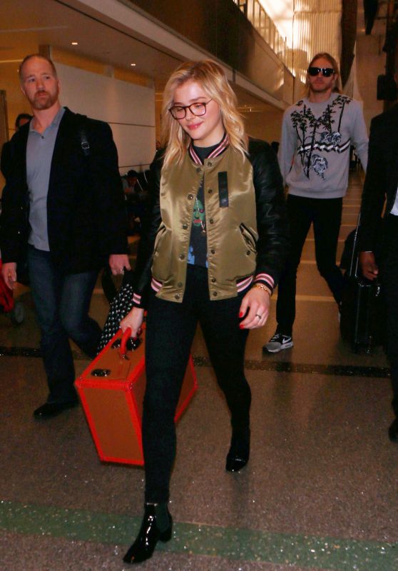 Chloe Moretz at LAX Airport in Los Angeles, 1/17/2016