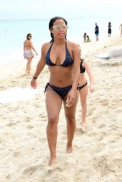 Christina Milian Hot in a Bikini at a Beach in Miami 01/03/2016 