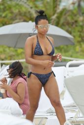 Christina Milian Hot in a Bikini at a Beach in Miami 01/03/2016 