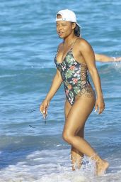 Christina Milian in Swimsuit - Miami 01/04/2016