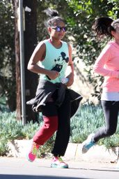 Christina Milian - Jogging in Studio City, January 2016
