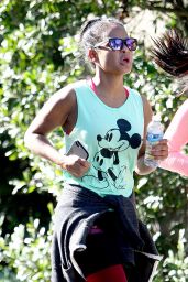 Christina Milian - Jogging in Studio City, January 2016