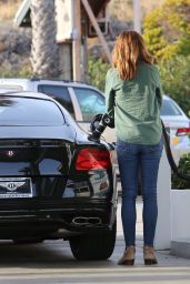 Cindy Crawford in Skin-Tight Jeans - Getting Gas in Malibu 1/14/2016 