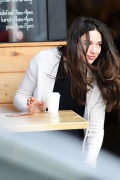 Crystal Reed - Having Coffee in Los Angeles, January 2016