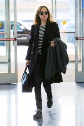 Dakota Johnson at JFK Airport in New York City 1/16/2016