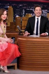 Dakota Johnson Tapes an Appearance on Tonight Show Starring Jimmy Fallon in New York City 1/20/2016 