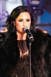 Demi Lovato Performing in Times Square, NY - New Year