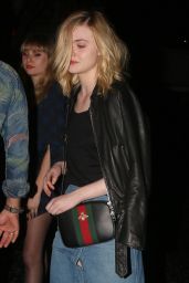Elle Fanning Night Out Style - Leaving the Chateau Marmont in West Hollywood, January 2016