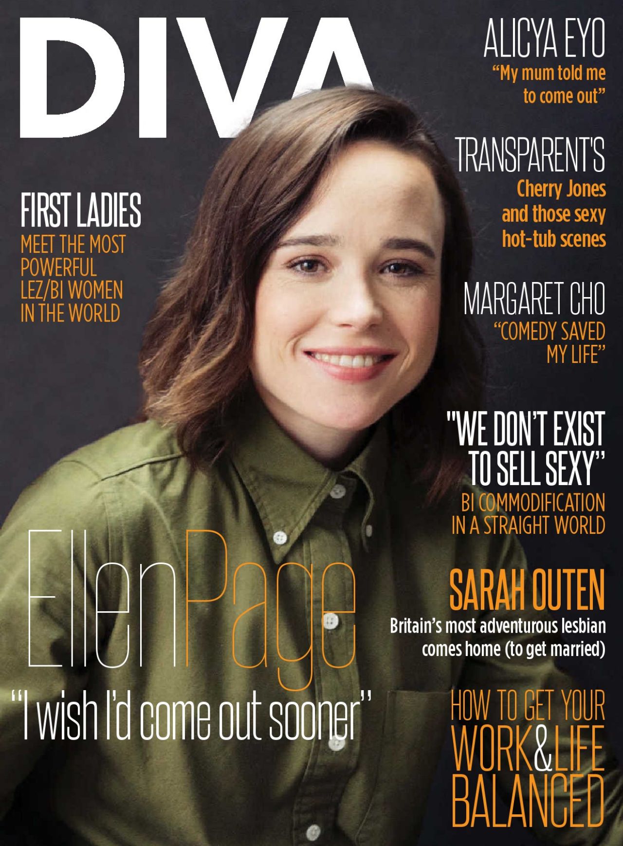 Ellen Page and Julianne Moore - DIVA Magazine UK January 2016 Issue