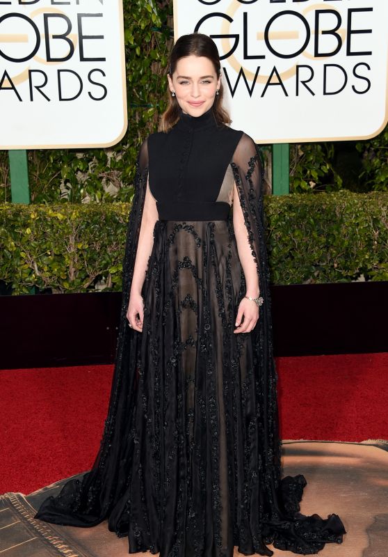 Emilia Clarke – 2016 Golden Globe Awards in Beverly Hills