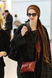 Eva Green Airport Style - at Heathrow in London 01/12/2016 