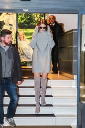 Gigi Hadid and Bella Hadid - Going to Chanel Store for Fittings in Paris 1/25/2016