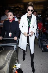 Gigi Hadid - Arrives at LAX Airport 1/28/2016