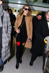 Gigi Hadid - Charles de Gaulle Airport in Paris, January 2016