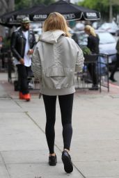 Hailey Baldwin in Tights - Out in Los Angeles 1/18/2016