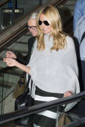 Heidi Klum Style - Arrives at Sydney Airport From Melbourn 1/27/2016
