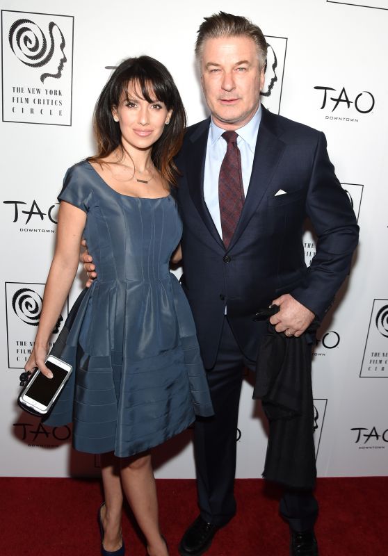 Hilaria and Alec Baldwin - 2015 New York Film Critics Circle Awards in New York City
