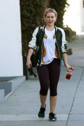 Hilary Duff in Leggings - Leaving a Gym in West Hollywood 1/29/2016 