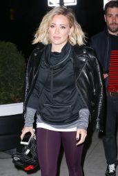 Hilary Duff in Leggings - New York City 1/14/2016