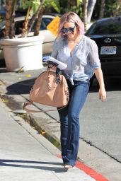 Hilary Duff Street Style - Out in Beverly Hills 1/21/16 