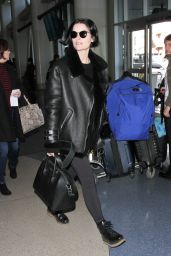Jaimie Alexander Airport Style - at LAX in Los Angeles 1/11/2016 