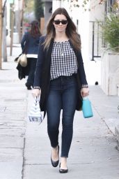 Jessica Biel in Tight Jeans - Out in Los Angeles 1/16/2016