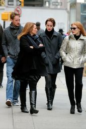 Jessica Chastain Street Style - Out in New York City 12/30/2015 