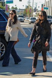 Jordana Brewster Casual Style - Out in West Hollywood, December 2015
