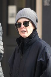 Julianne Moore Street Style - Out in New York City, NY 1/3/2016
