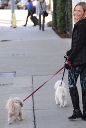 Julie Benz - Walking Her Dogs in West Hollywood, January 2016