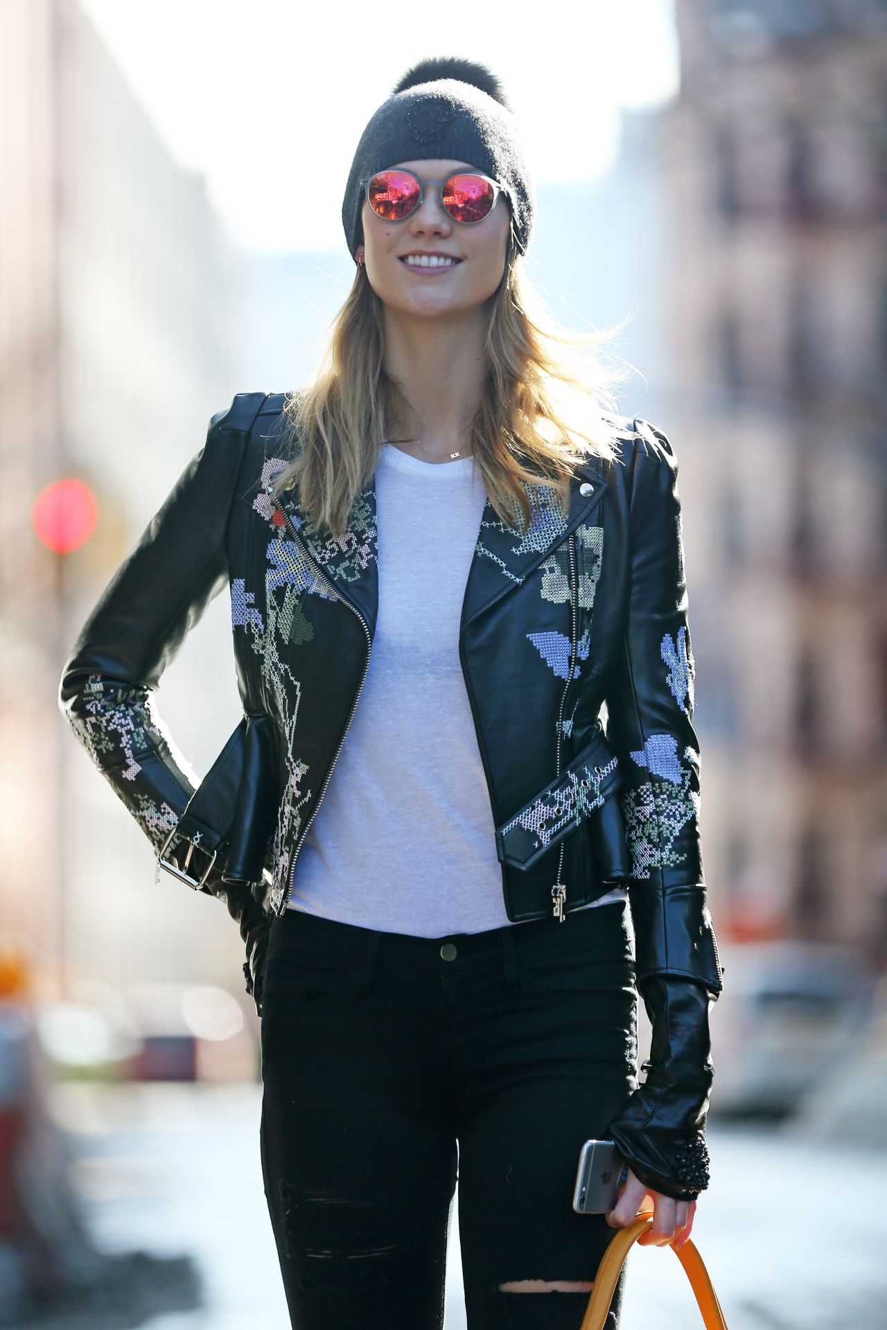 Karlie Kloss Street Fashion - Out in NYC 1/27/2016 • CelebMafia
