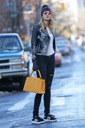 Karlie Kloss Street Fashion - Out in NYC 1/27/2016 