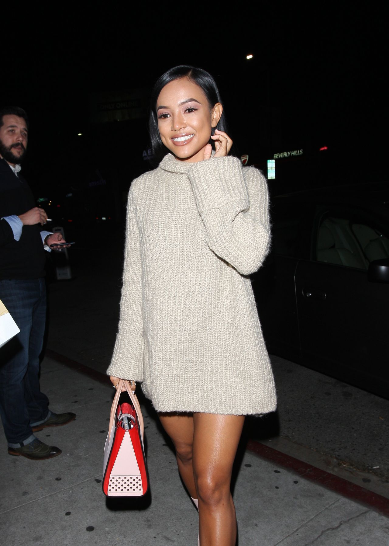 Karrueche Tran Night Out Style - Goes To The Nice Guy Club in West