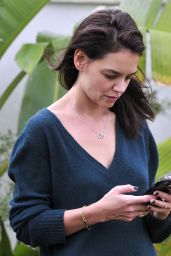 Katie Holmes - On Her Phone in Los Angeles, January 2016